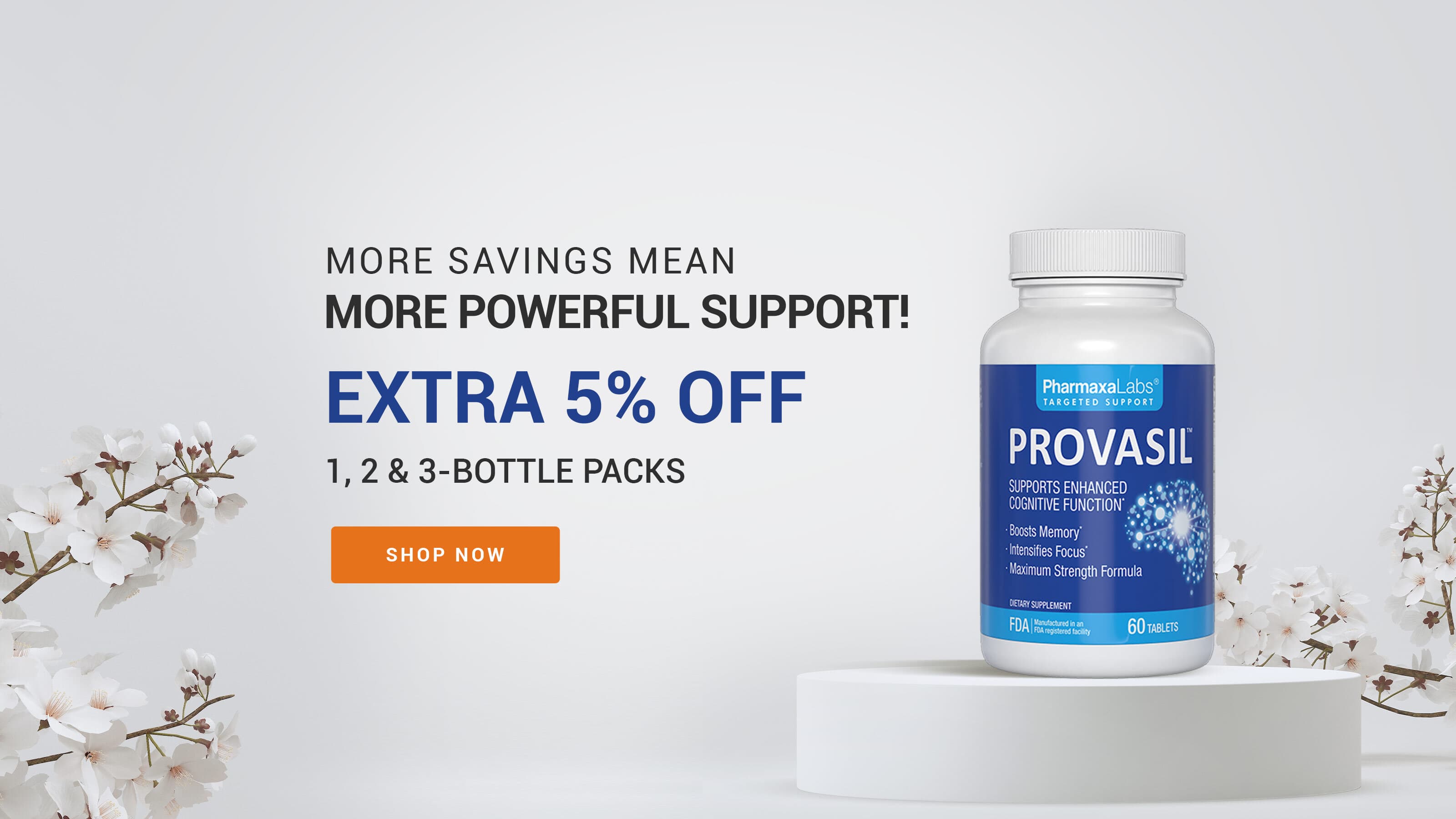 Provasil Flash Sale - Extra 5% Off 1, 2 & 3-Bottle Packs