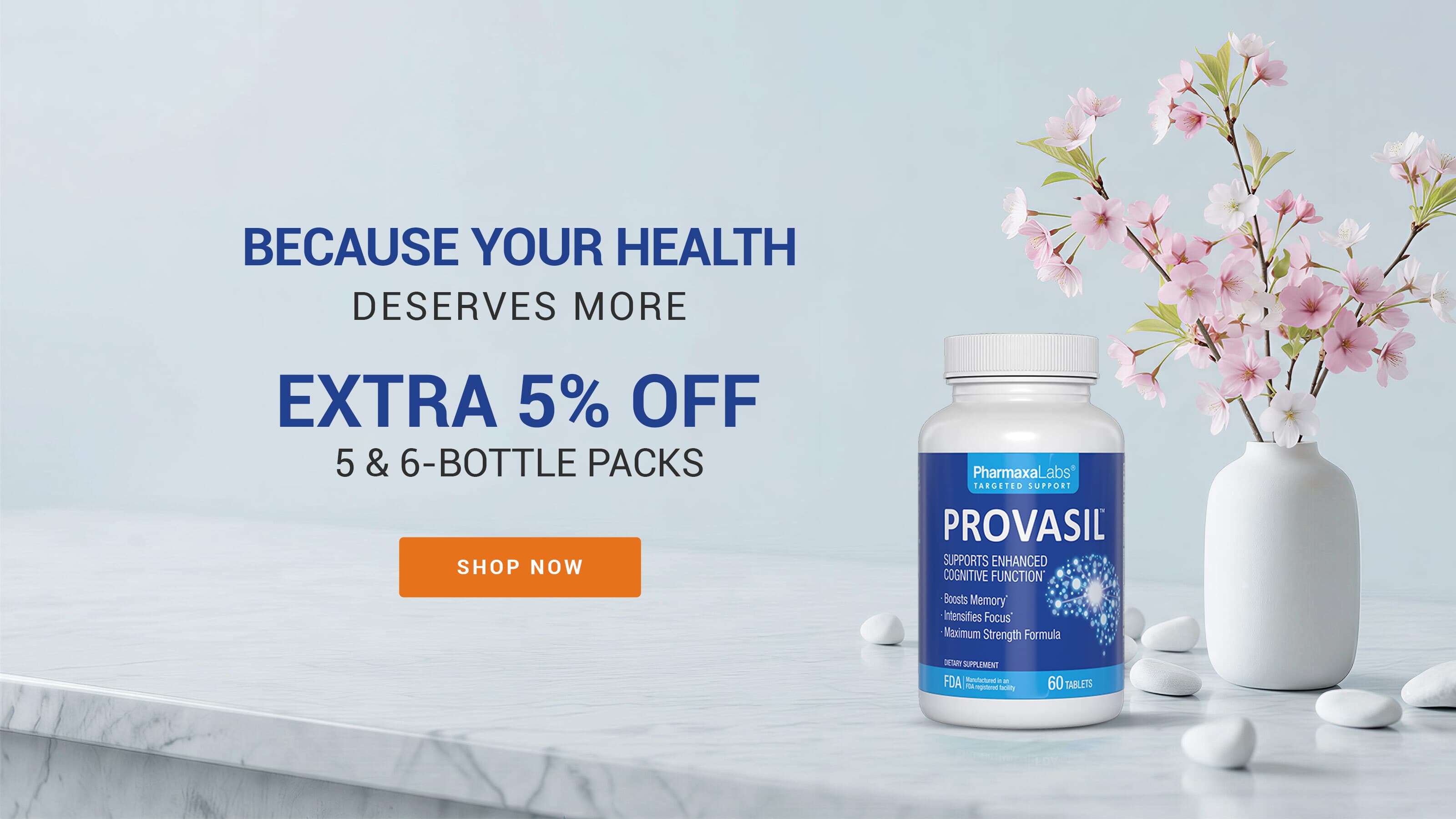 Provasil Flash Sale - Extra 5% Off 5 & 6-Bottle Packs