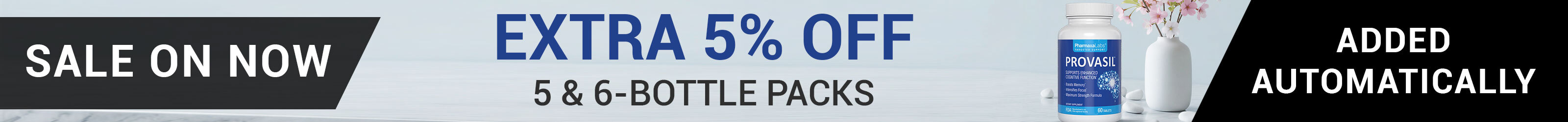 Provasil Flash Sale - Extra 5% Off 1, 2 & 3-Bottle Packs